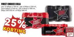 De Boerenschuur First Choice Cola aanbieding