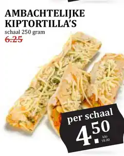 De Boerenschuur Ambachtelijke Kiptortilla's aanbieding
