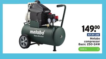 GAMMA Altijd Laag Metabo compressor Basic 250-24W aanbieding
