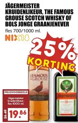 De Boerenschuur Jägermeister kruidenlikeur, the famous grouse scotch whisky of bols jonge graanjenever aanbieding