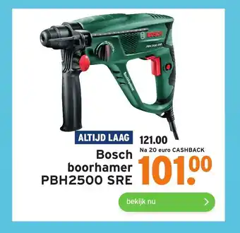 GAMMA Altijd Laag Bosch boorhamer PBH2500 SRE aanbieding