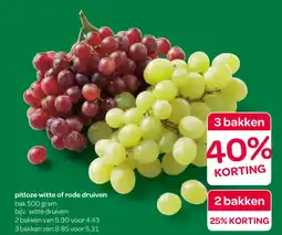 Spar Pitloze witte of rode druiven aanbieding