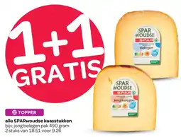 Spar Alle sparwoudse kaasstukken aanbieding