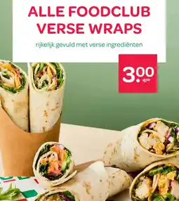 Spar Alle foodclub verse wraps aanbieding
