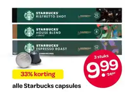 Spar Alle starbucks capsules aanbieding