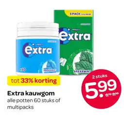 Spar Extra kauwgom aanbieding