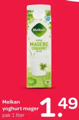 Spar Melkan yoghurt mager aanbieding