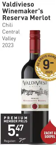 Gall & Gall Valdivieso Winemaker's Reserva Merlot aanbieding