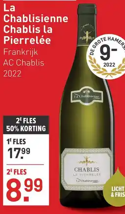 Gall & Gall La Chablisienne Chablis la Pierrelée aanbieding