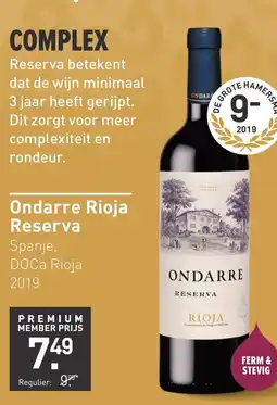 Gall & Gall Ondarre Rioja Reserva aanbieding