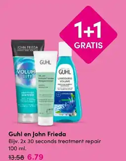 Drogisterij Visser Guhl en John Frieda aanbieding