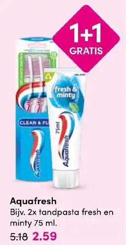 Drogisterij Visser Aquofresh aanbieding