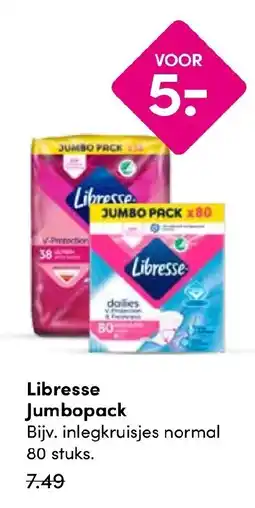 Drogisterij Visser Libresse Jumbopack aanbieding