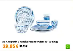 Obelink Bo camp mix & match breeze serviesset 16 delig aanbieding