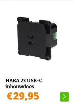 Obelink Haba 2x usb-c inbouwdoos aanbieding