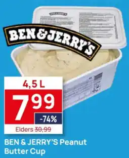 Butlon Ben & jerry's peanut butter cup aanbieding