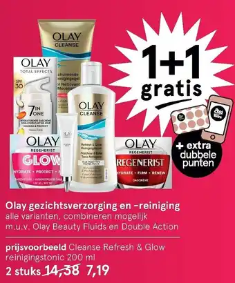 Etos Olay gezichtsverzorging en -reiniging aanbieding