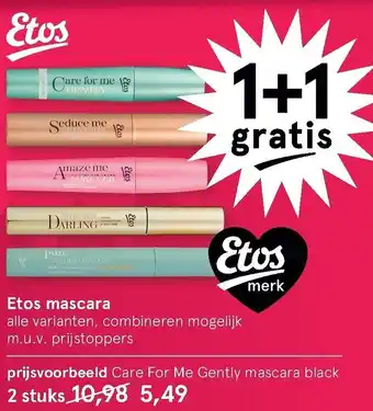 Etos Mascara aanbieding