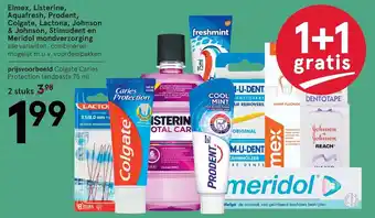 Etos Elmex, Listerine, Aquafresh, Prodent, Colgate, Lactona, Johnson & Johnson, Stimudent en Meridol mondverzorging aanbieding