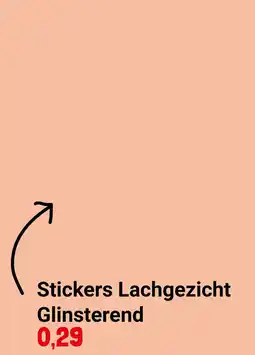 Lobbes Stickers Lachgezicht Glinsterend aanbieding