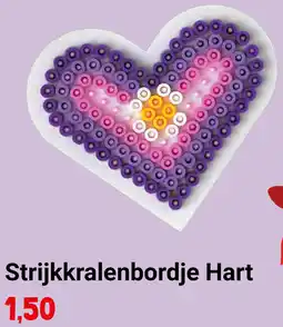 Lobbes Strijkkralenbordje Hart aanbieding