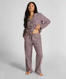 Hunkemoller Hunkemöller Pyjamabroek Flannel Paars aanbieding
