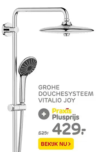 Praxis Grohe Douchesysteem Vitalio Joy aanbieding