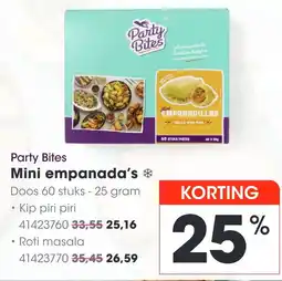 HANOS Party Bites Mini empanada's aanbieding