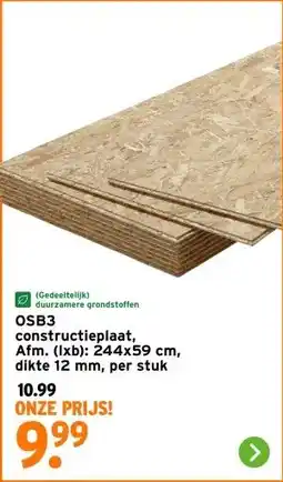 GAMMA OSB3 constructieplaat, aanbieding