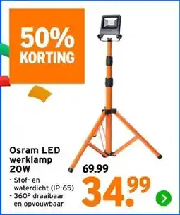 GAMMA Osram LED werklamp 20W aanbieding