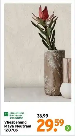 GAMMA Vliesbehang Maya Neutraal 128709 aanbieding