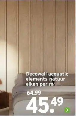 GAMMA Decowall acoustic elements natuur eiken aanbieding