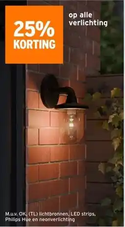 GAMMA op alle verlichting aanbieding