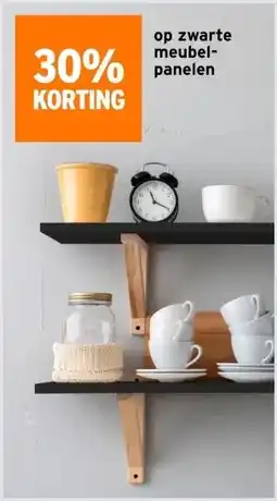 GAMMA op zwarte meubel- panelen aanbieding