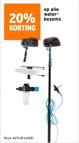 GAMMA op alle water- bezems aanbieding