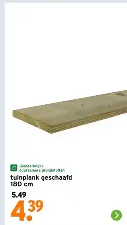 GAMMA tuinplank geschaafd 180 cm aanbieding