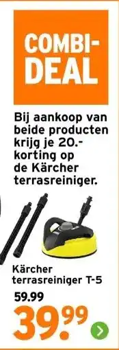 GAMMA Kärcher terrasreiniger T-5 aanbieding