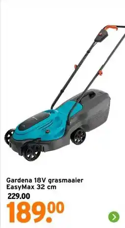 GAMMA Gardena 18V grasmaaier aanbieding