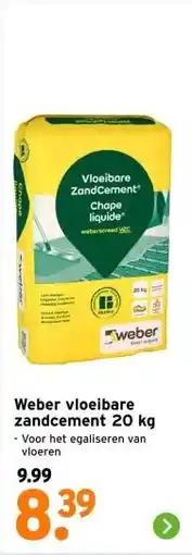 GAMMA Weber vloeibare zandcement 20 kg aanbieding
