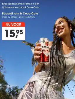 HANOS Bacardi rum & Coca-Cola aanbieding