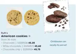 HANOS Ruth's American cookies aanbieding
