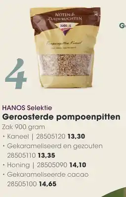 HANOS Geroosterde pompoenpitten aanbieding