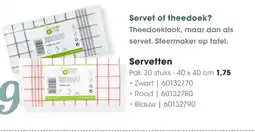 HANOS Servetten aanbieding