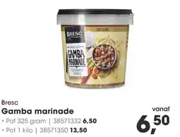 HANOS Bresc Gamba marinade aanbieding