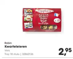 HANOS Robin Kwarteleieren Vers aanbieding