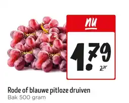 Jumbo Rode of blauwe pitloze druiven aanbieding