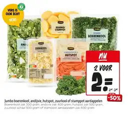 Jumbo Jumbo boerenkool, andijvie, hutspot, zuurkool of stamppot aardappelen aanbieding