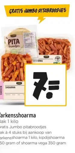 Jumbo Varkensshoarma aanbieding