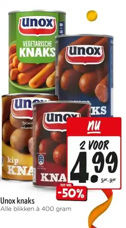 Jumbo Unox knaks aanbieding