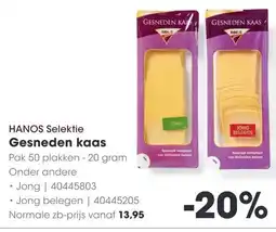 HANOS HANOS Selektie Gesneden kaas aanbieding